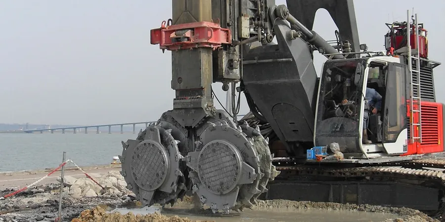 Imagen ilustrativa de Deep soil mixing en Zaragoza